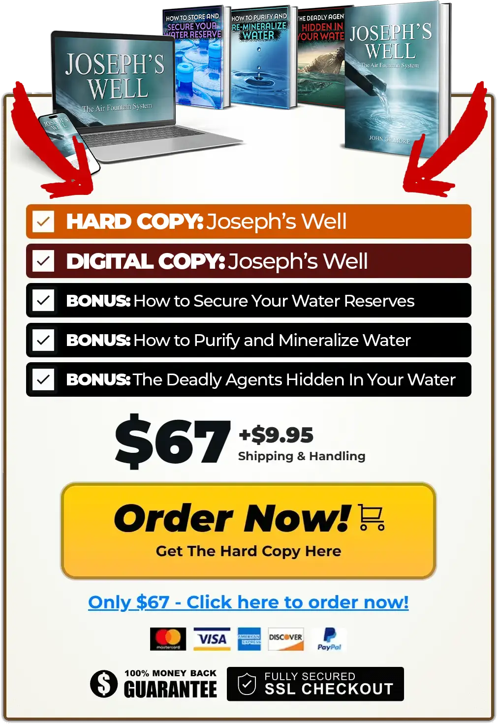 Joseph's Well hard copy package preview